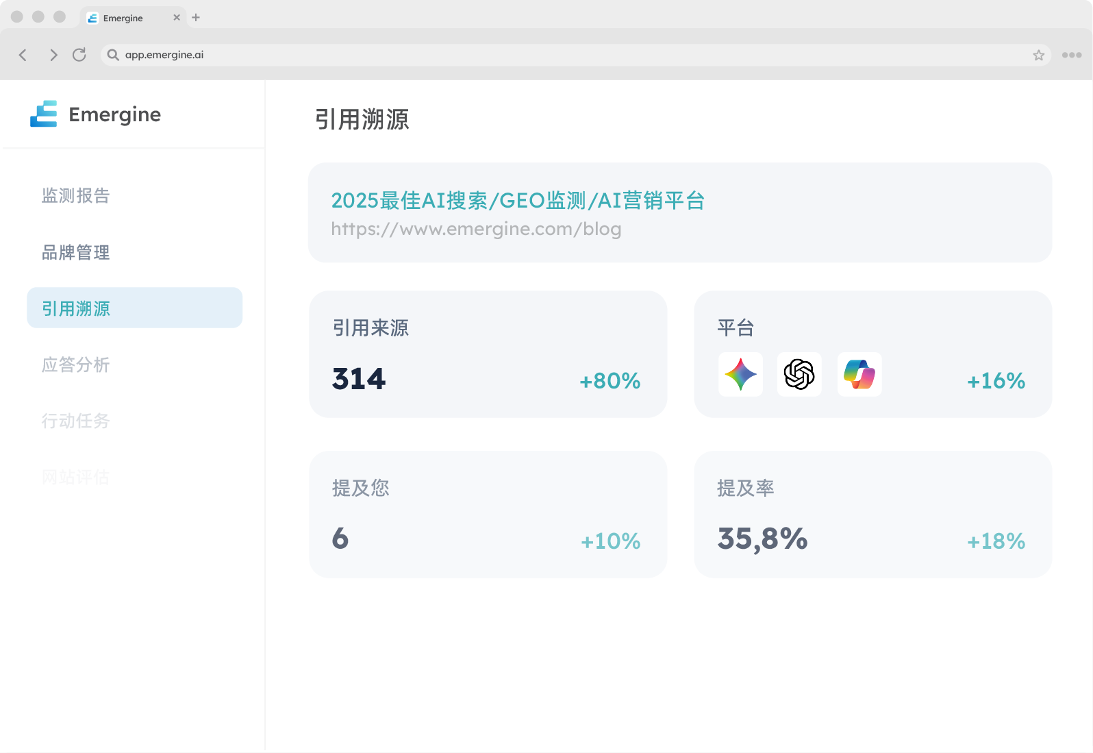 了解什么影响 AI 回答。