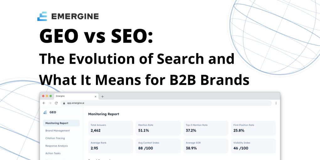GEO vs SEO: The Evolution of Search and What It Means for B2B Brands